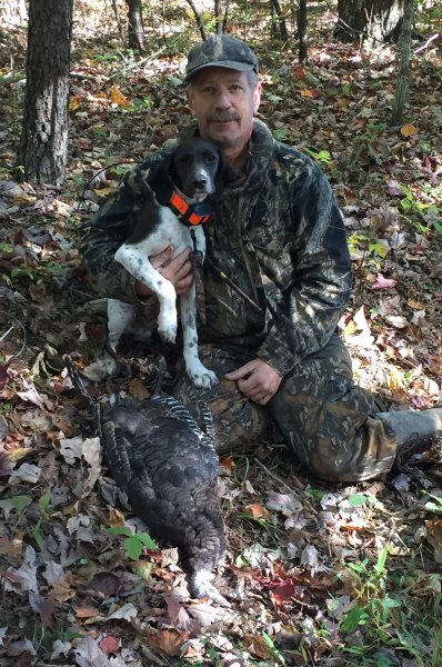 Jeff McKamey with Busters first fall turkey 